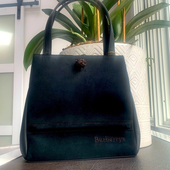 BURBERRY Nova Check True Vintage Handbag Top Handle Suede and Leather Small Mini - Picture 3 of 17